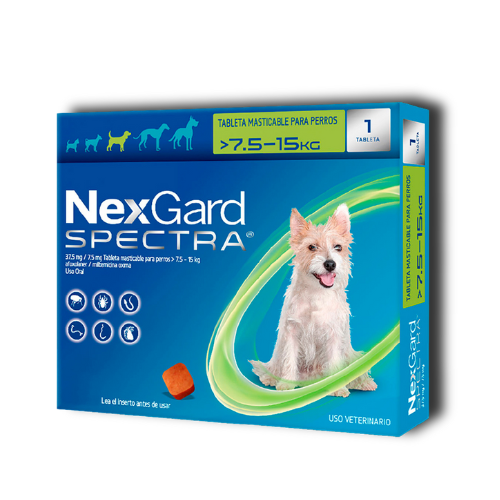 NexGard Spectra 7.5 - 15 kg (Perros medianos)
