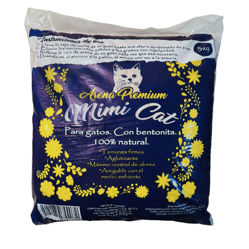 Arena Premium Mimi Cat 5 kg – Máxima calidad y frescura para tu gato