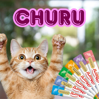 Churu para Gato – Snack Irresistible (Caja con 24 tubos)