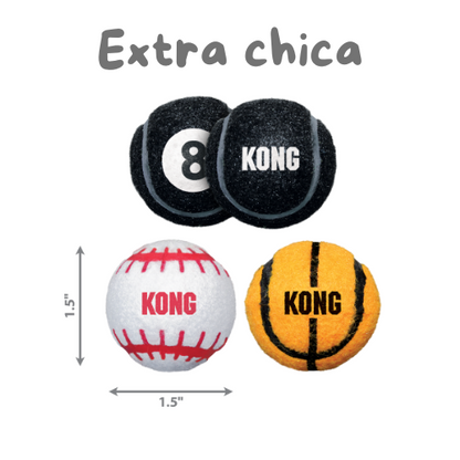 Kong - paquete de 3 pelotas "deportivas"