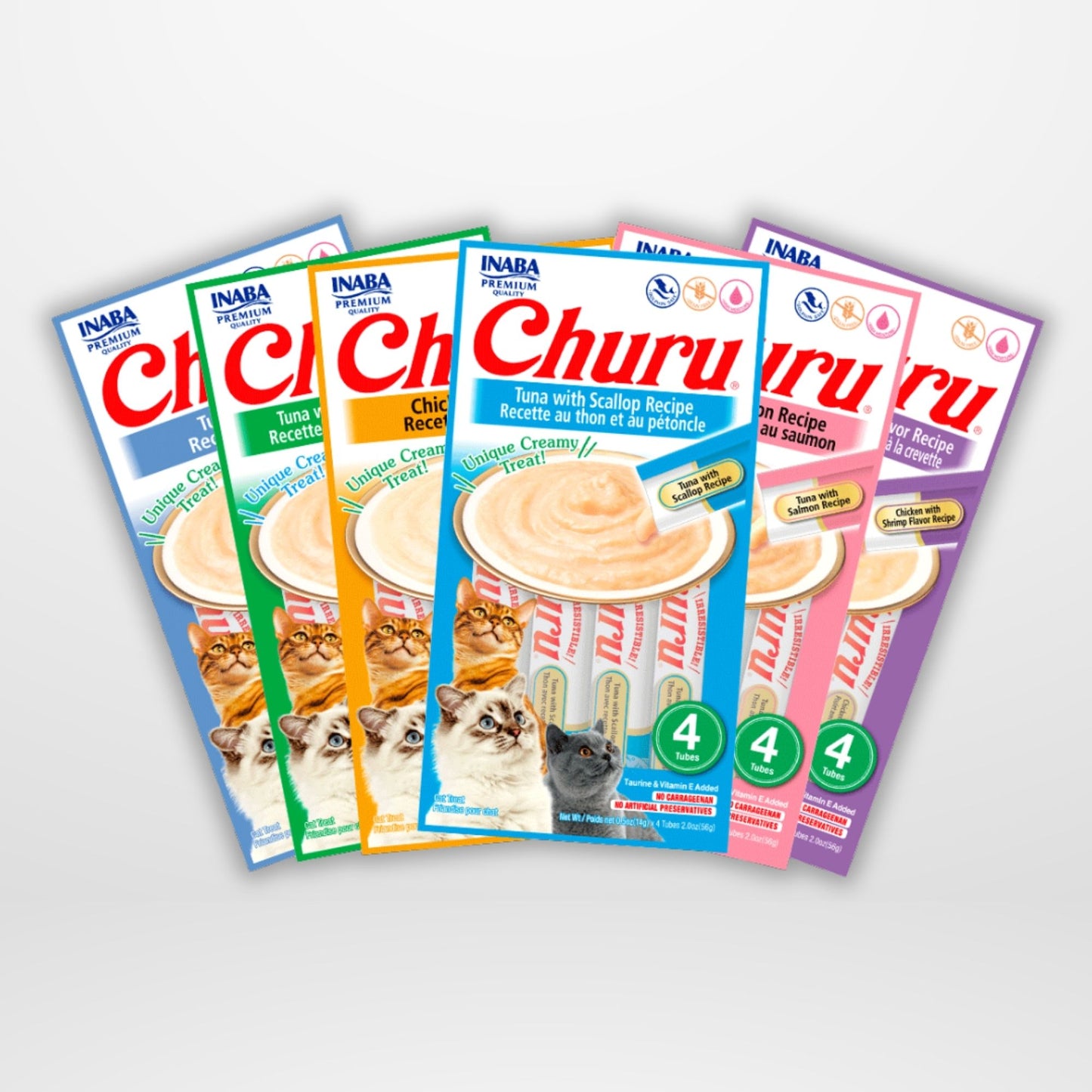 Churu para Gato – Snack Irresistible (Caja con 24 tubos)