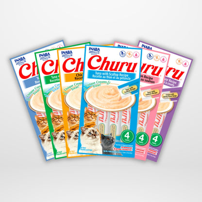 Churu para Gato – Snack Irresistible (Caja con 24 tubos)